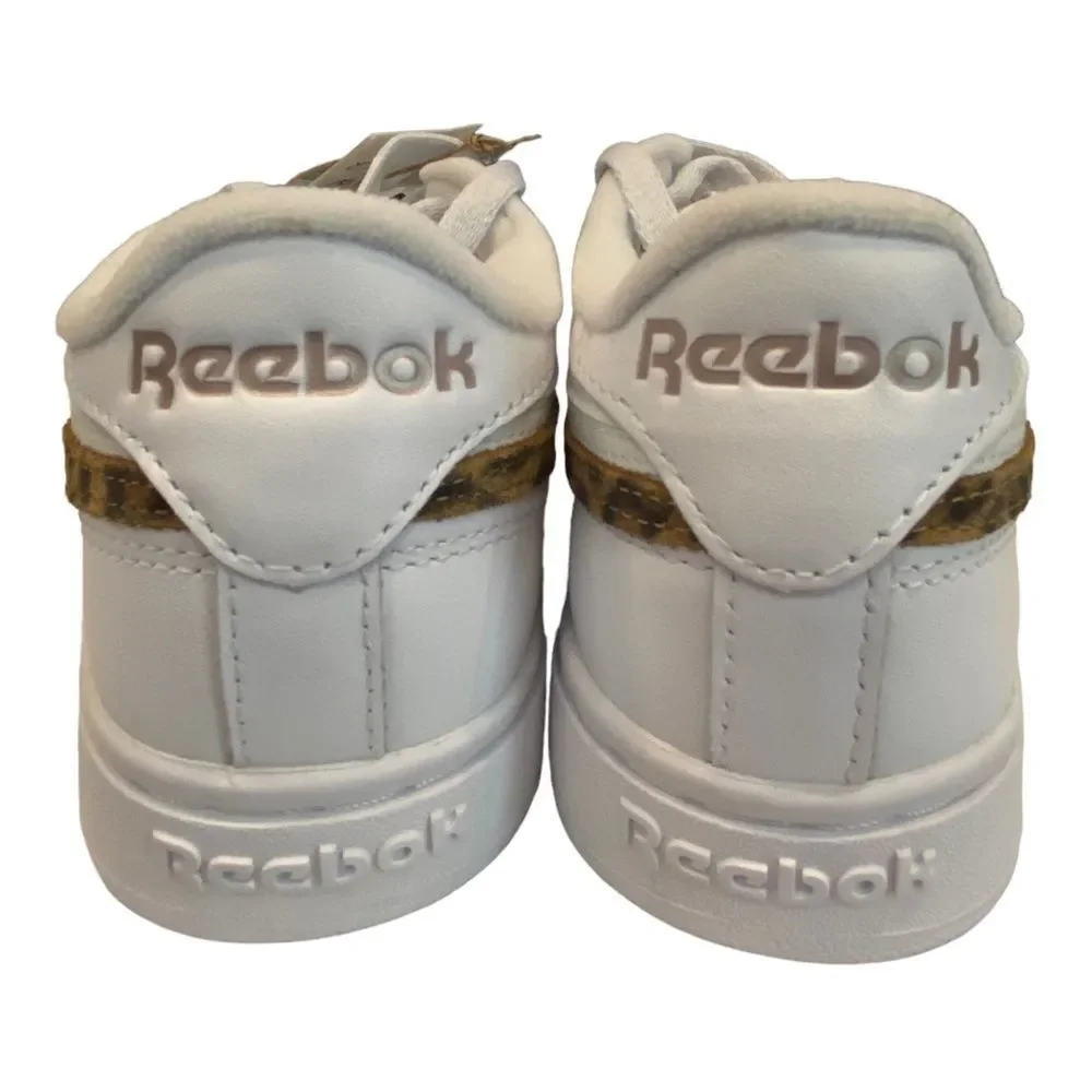 NEW Reebok Club C Double Revenge Geo Brown White Womens Tennis Shoes Sneakers 7